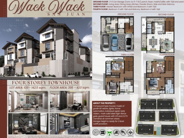 Smart Start with Pre-Selling Homes: 4-Storey Townhouse | Maytunas, San Juan | ₱72.5M